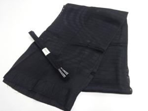 未使用品　正絹　喪服用　夏用帯揚げ・帯締めセット
